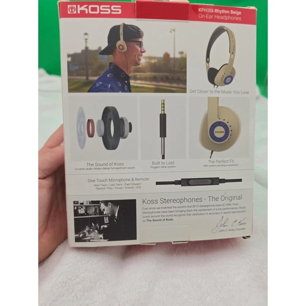 Koss KPH30iK Headphones Wired On-Ear Microphone‎